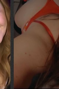 a doll is lying down on a bed with another dude in her hands