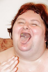 Hairy ugly grandmother drilled by youthful man