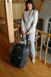 super hot elder cougar riding her firm sausage with a dildo